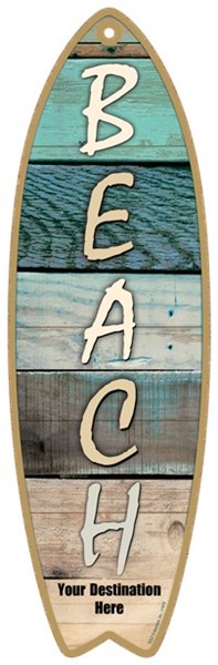 Surfboard Plank Style Plaques