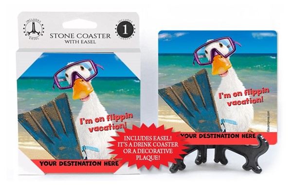 Avanti Press Beach Themed Stone Coasters
