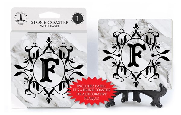Initials - Marble Design Stone Coasters