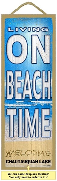 Beach, Cabin, Cott., Lake & River Prim. Wood Signs