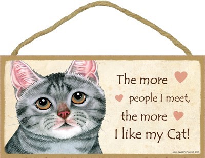 5" x 10" Cat Wood Signs