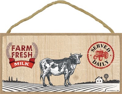 5" x 10" Farm & Country Wood Signs