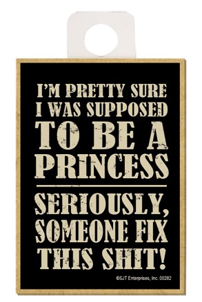 Wood Words of Wisdom Shit Fridge Magnets