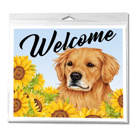 WELCOME DOG BREED 9" x 8" MINI YARD SIGNS