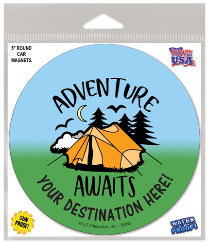 Camping / RV Round Car Magnets