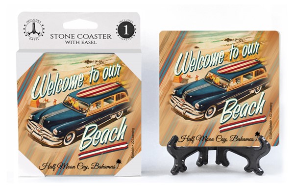 Beach Coasters with JQ Licensing Artwork