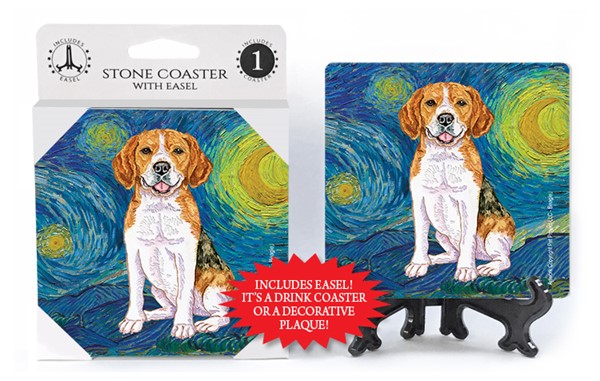 Dog Breed - Starry Night Style Coasters