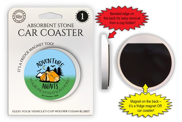 Camping Car Coasters w/magnet