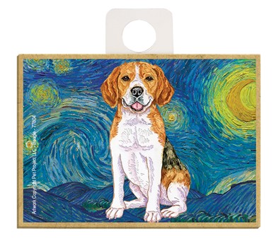 Dog Breed Van Gogh's Starry Night Style