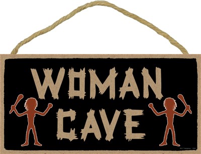 Woman Cave 5" x 10" wood plaque, sign - Simple Signs 13262