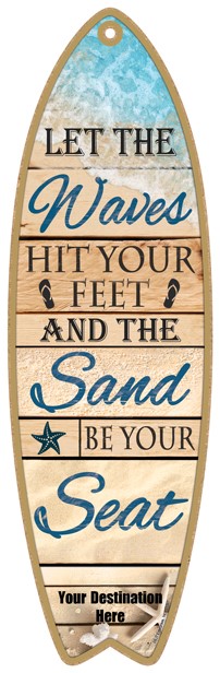 Let the Waves hit your feet and the Sand be your Seat Plank style surfboard... 01697