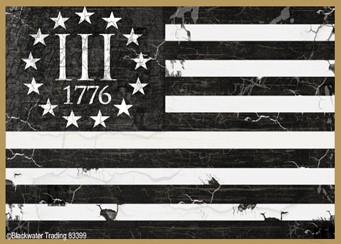 III% 1776 Flag wood fridge magnets from Blackwater Trading - measure 2.5" x… 83399