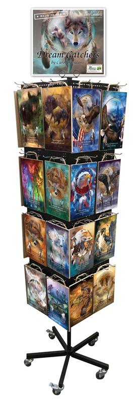1 - Dream Catcher artwork wood plaque display - 32 facings, 4 of each = 128... 485101
