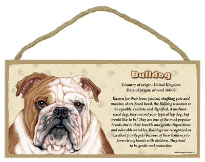 Dog signs featuring the artwork of Tomoyo Pitcher - USA made 5" x 10" Breed… 65520