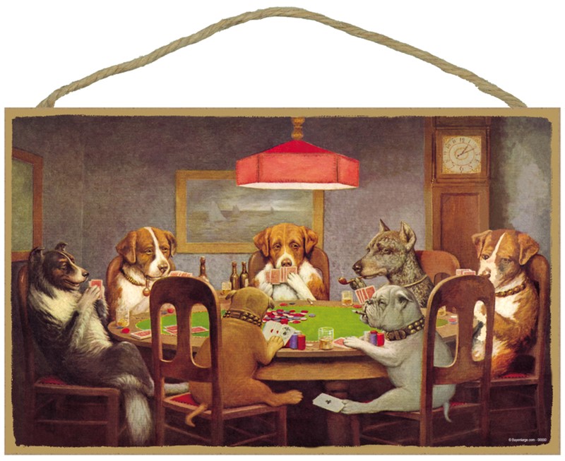 A - Dogs playing poker - A Friend In Need - this famous original painting... 36701