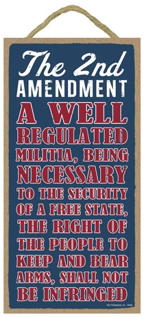 The 2nd Amendment a well regulated militia, being necessary to the security… 94604