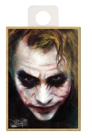 Joker (close up of face) wood fridge magnets featuring the artwork of Haiya… 14609