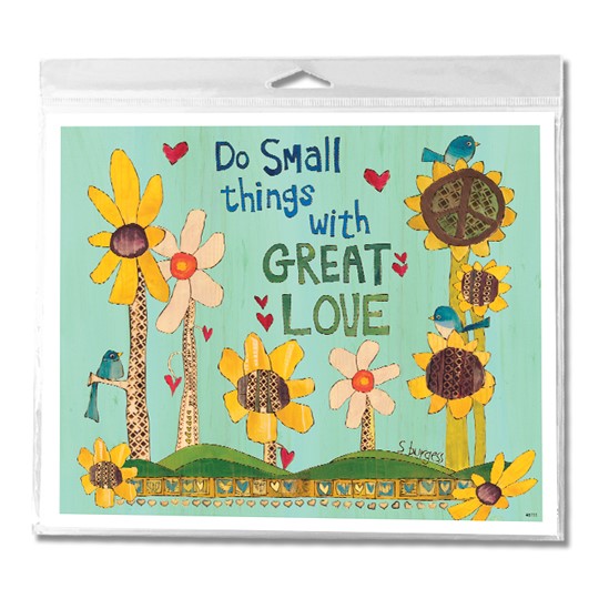 Great Love Artwork by Painted Peace, Mini Corrugated Plastic Yard Sign 46111