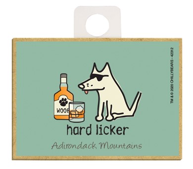 Hard licker wood fridge magnet 42312