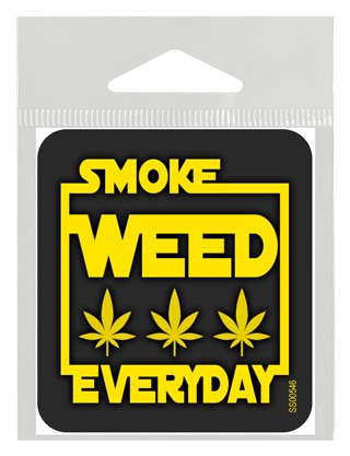 Smoke Weed Everyday - Star Wars letters weed sticker. SS00546