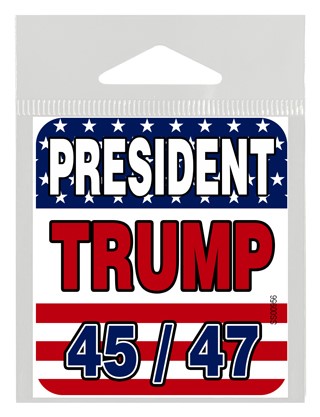 President Trump 45 / 47 small vinyl sticker SS00956