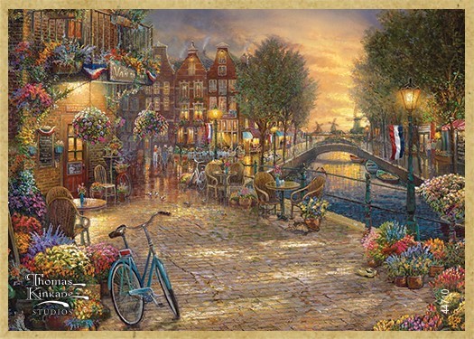 Collection of Thomas Kinkade wood plaques, table coasters Collection of Thomas Kinkade wood plaques, table coasters